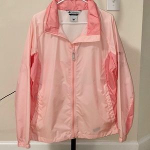 Columbia pink XL windbreaker